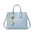 Misty's Bag Addiction Elegant Blue Leather Shoulder Bag for Women
