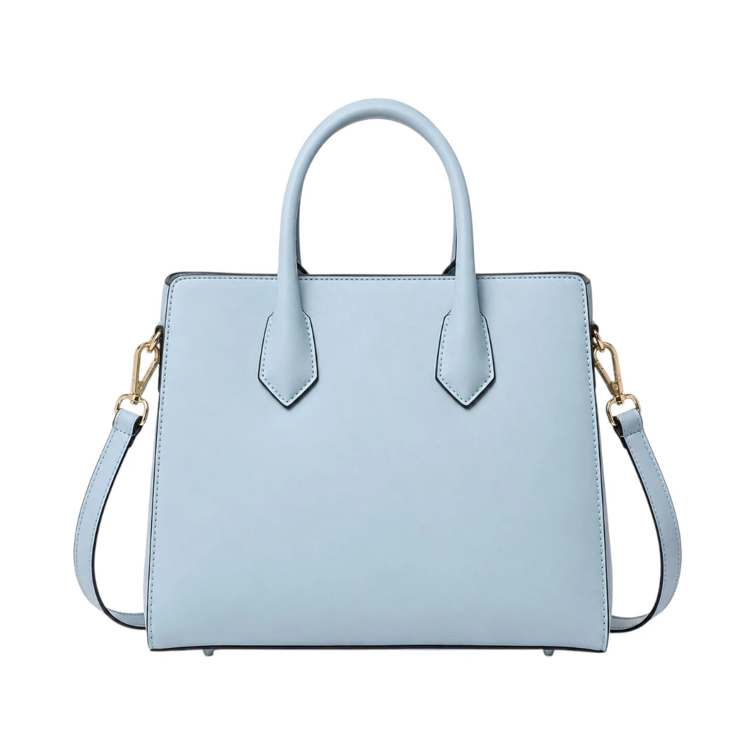 Misty's Bag Addiction Elegant Blue Leather Shoulder Bag for Women