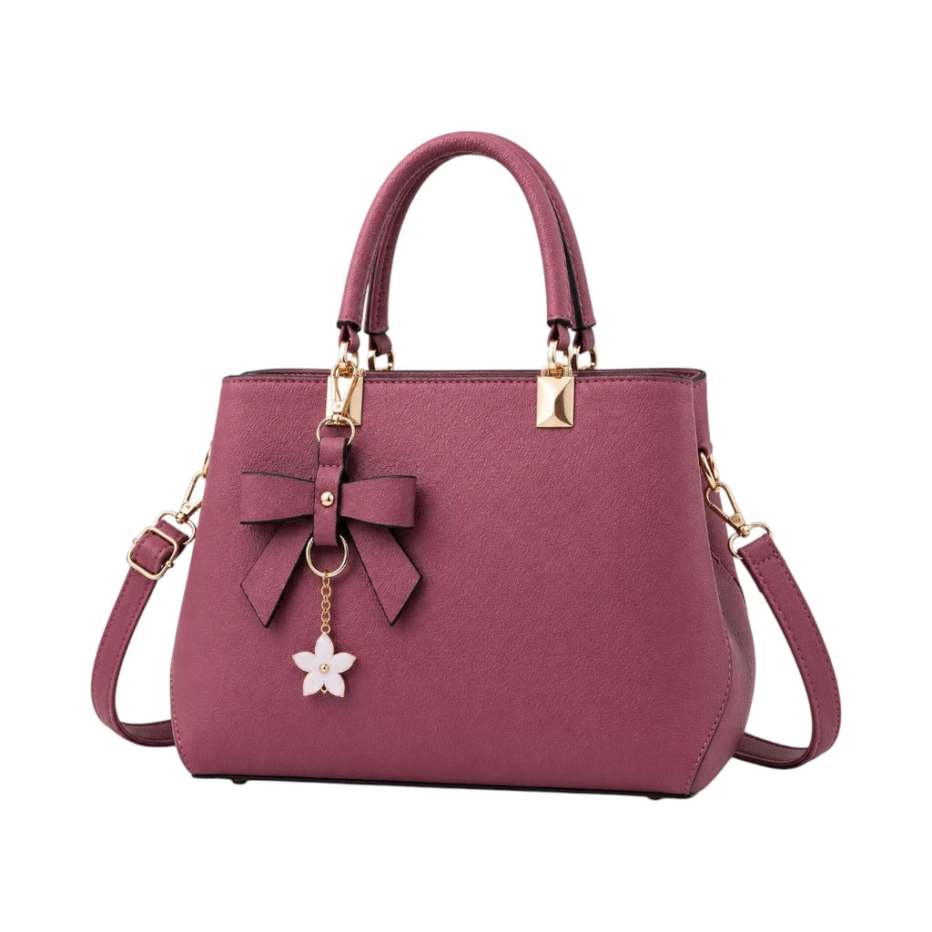 Misty's Bag Addiction Rosewood Elegance Leather Shoulder Bag for Women