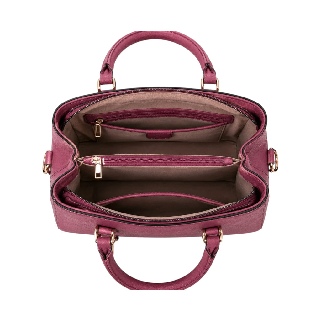 Misty's Bag Addiction Rosewood Elegance Leather Shoulder Bag for Women