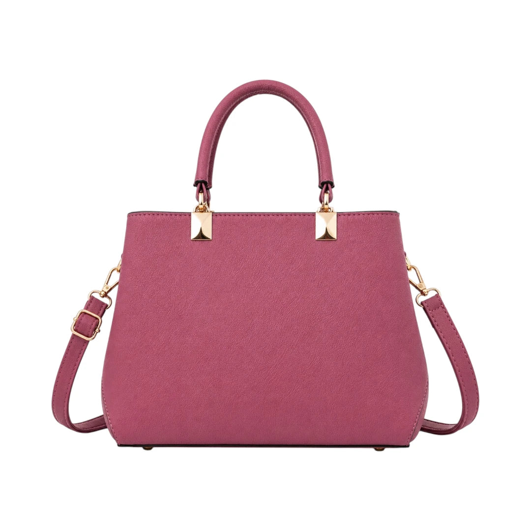 Misty's Bag Addiction Rosewood Elegance Leather Shoulder Bag for Women