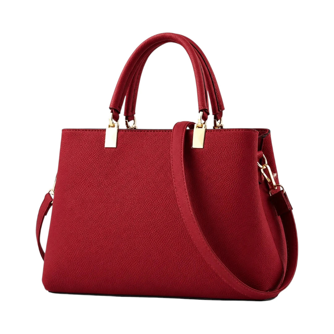 Misty's Bag Addiction Signature Red Leather Shoulder Bag