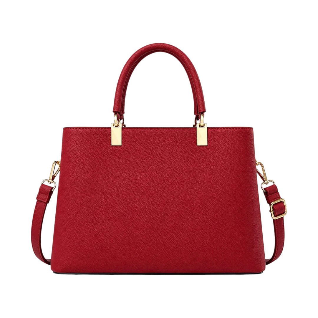 Misty's Bag Addiction Signature Red Leather Shoulder Bag